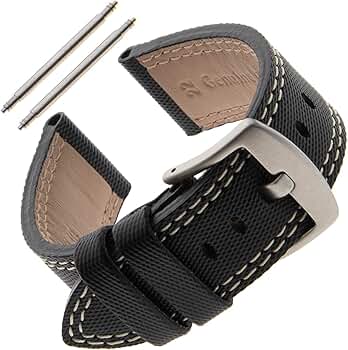 Amazon.co.jp: Gilden Gents 20-22mm ポリウレタンとレザースポーツ